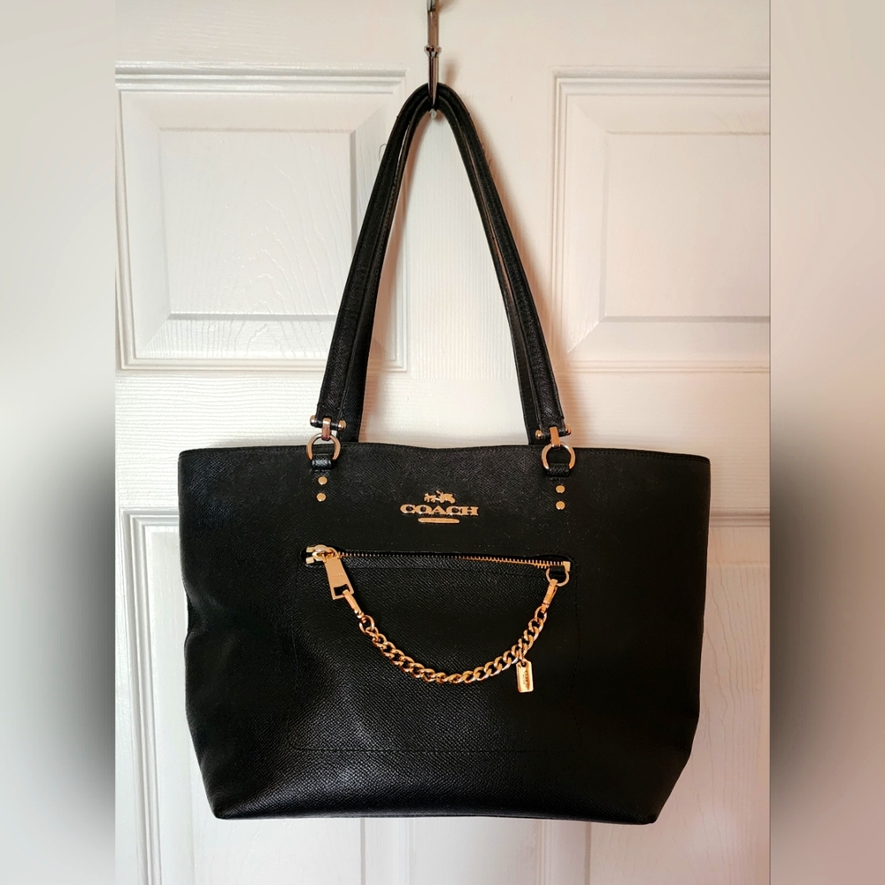 Coach Black Pebbled Leather Bag
